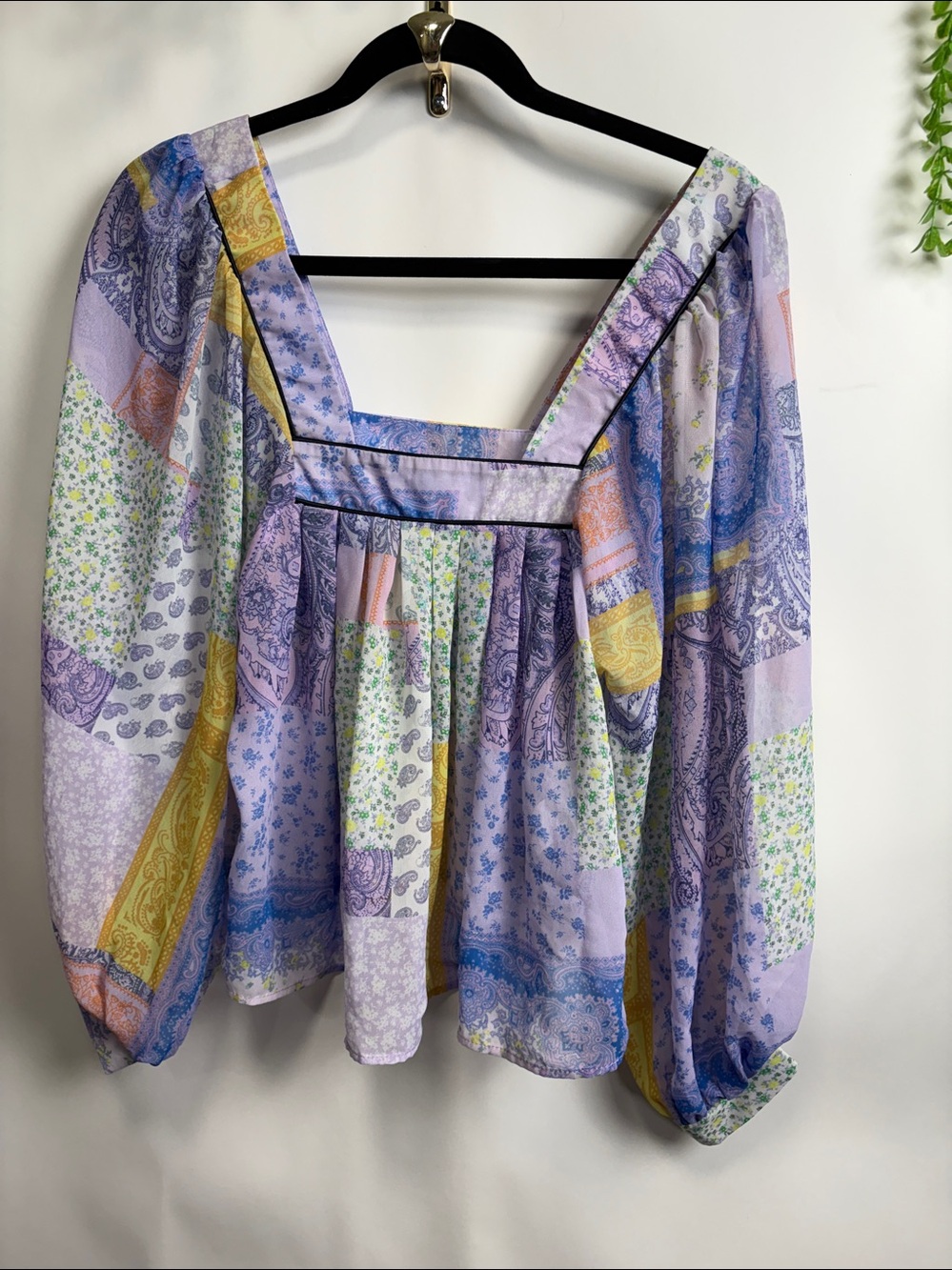 ASOS Multicolor Patchwork Blouse - Picture 12 of 12